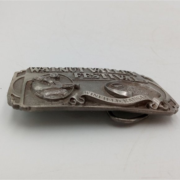 Bluegrass Guitar Belt Buckle Music Festival Dan Crary 1986 Walnut Valley - Picture 5 of 7